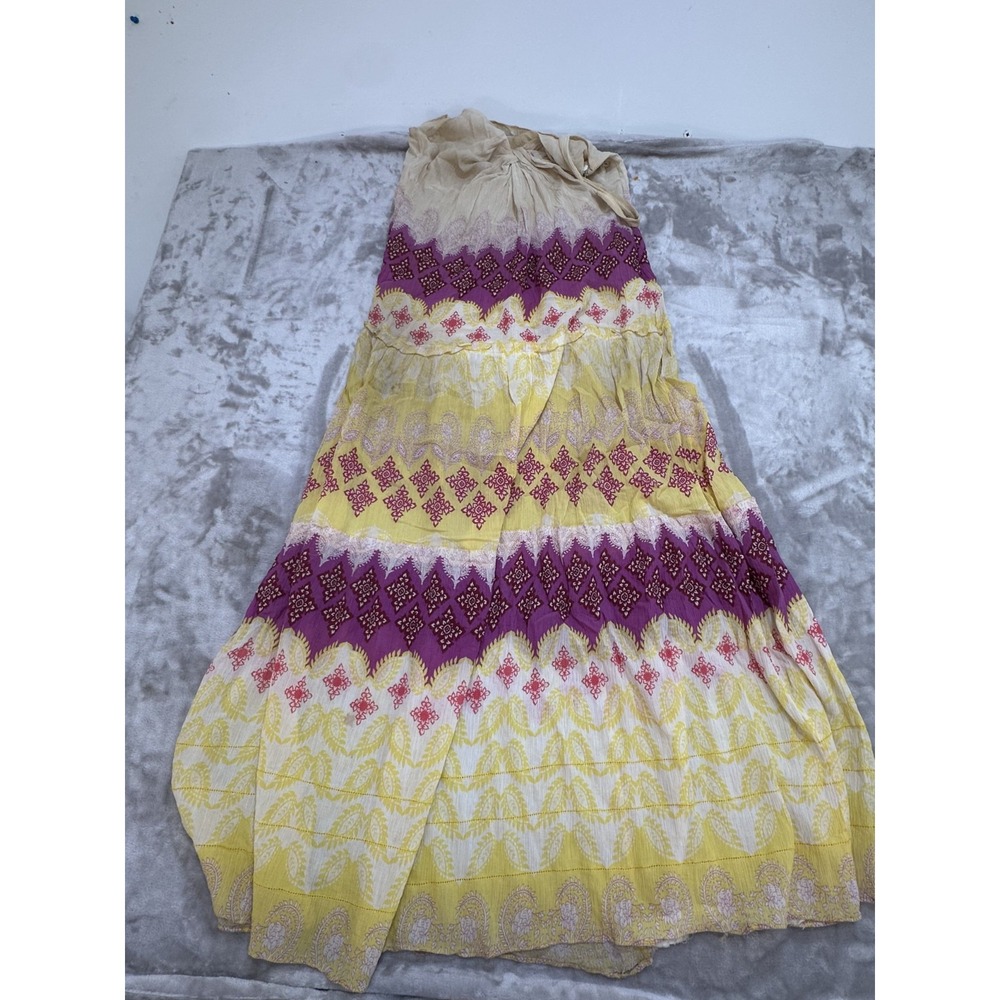 Diane Von Furstenberg Women's Silk Blend Maxi Dress Sz 4 Spaghetti Strap Floral